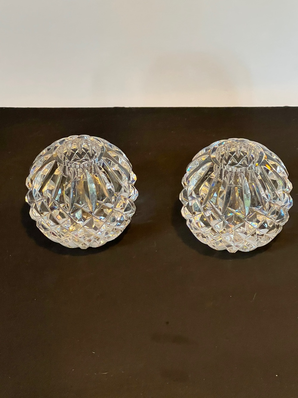Waterford Crystal Ball Votive Candle Holders